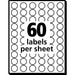 Avery® Dot Stickers, 1/2" Diameter, Light Blue, 840 Total (5050)