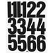 Chartpak Permanent Adhesive Vinyl Numbers