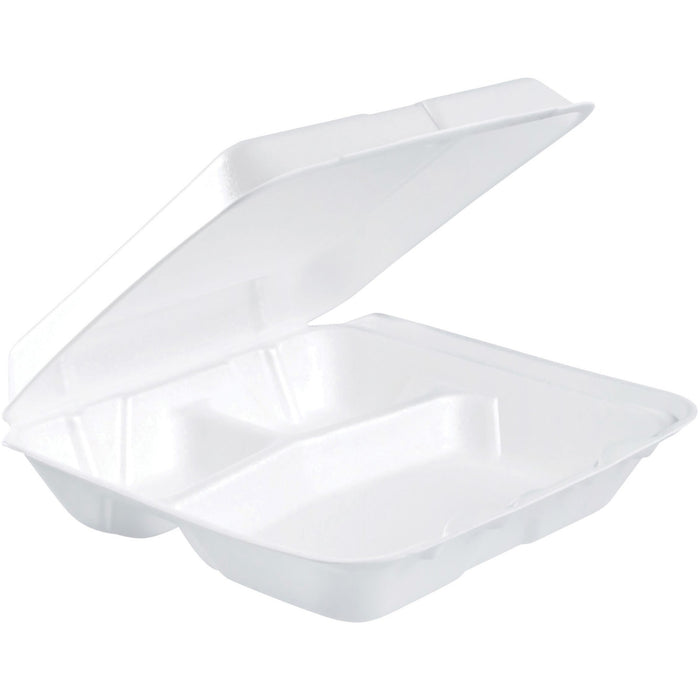 Dart Insulated Foam 3-compartment Containers