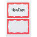 Advantus Color Border Adhesive Name Badges