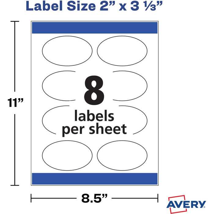 Avery® Easy Peel Oval Labels