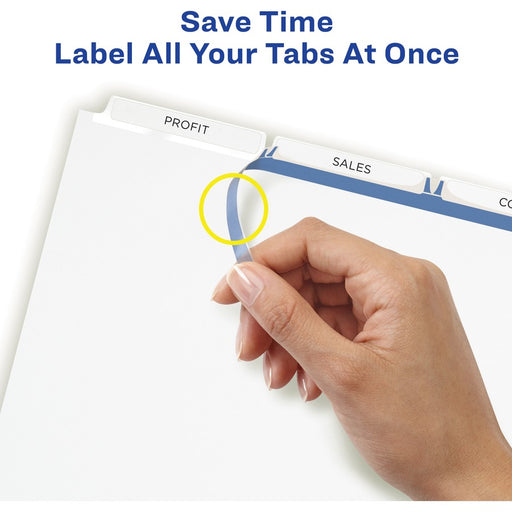 Avery® Print & Apply Clear Label Dividers - Index Maker Easy Apply Label Strip