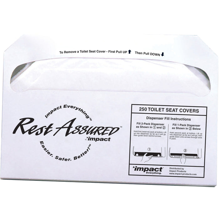 Impact Products Rest Assured Half Fold Toilet Seat Covers