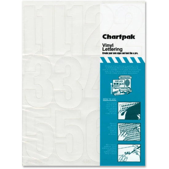 Chartpak Permanent Adhesive Vinyl Numbers