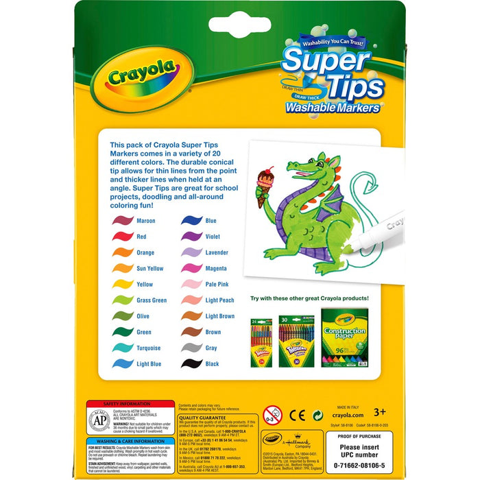 Crayola Super Tips Washable Markers