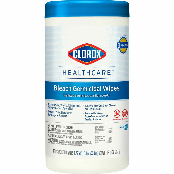 Clorox Healthcare Bleach Germicidal Wipes