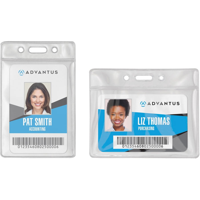 Advantus Vinyl ID Badge Holders